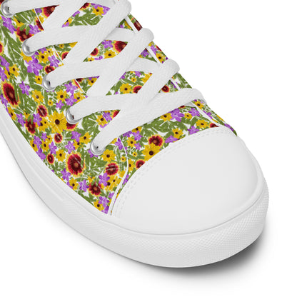 Florida Native Flower Print High-Tops