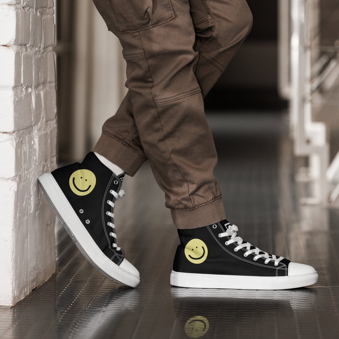 =) High Top Canvas Shoes