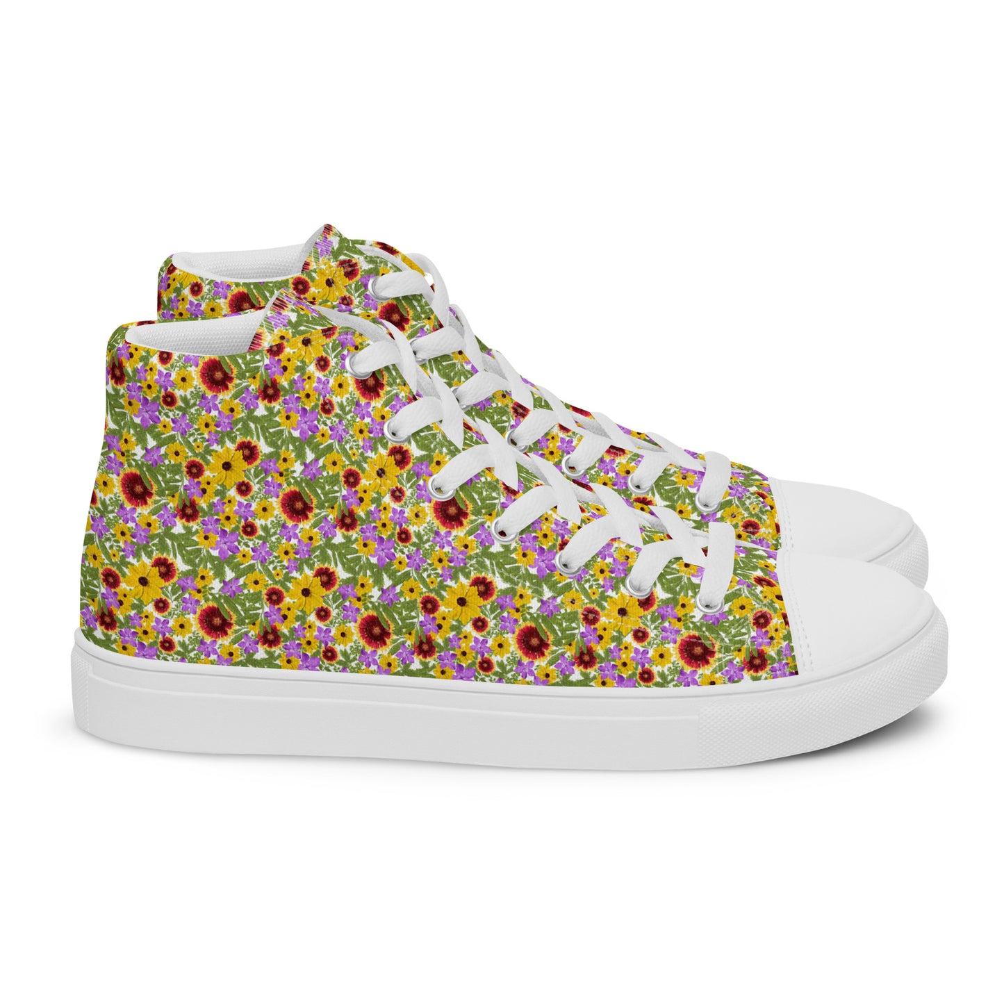 Florida Native Flower Print High-Tops