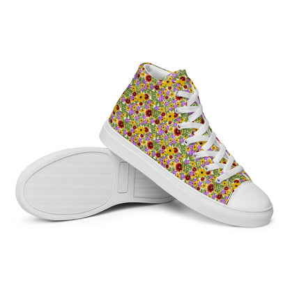 Florida Native Flower Print High-Tops