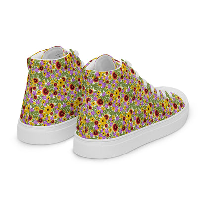 Florida Native Flower Print High-Tops