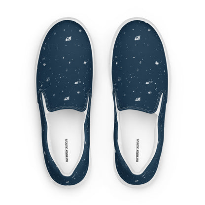 Galaxy Print Re-Release Slip-On Shoes - Navy