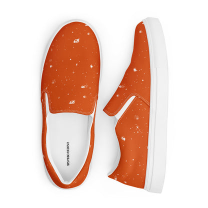 Galaxy Print Re-Release Slip-On Shoes - Orange