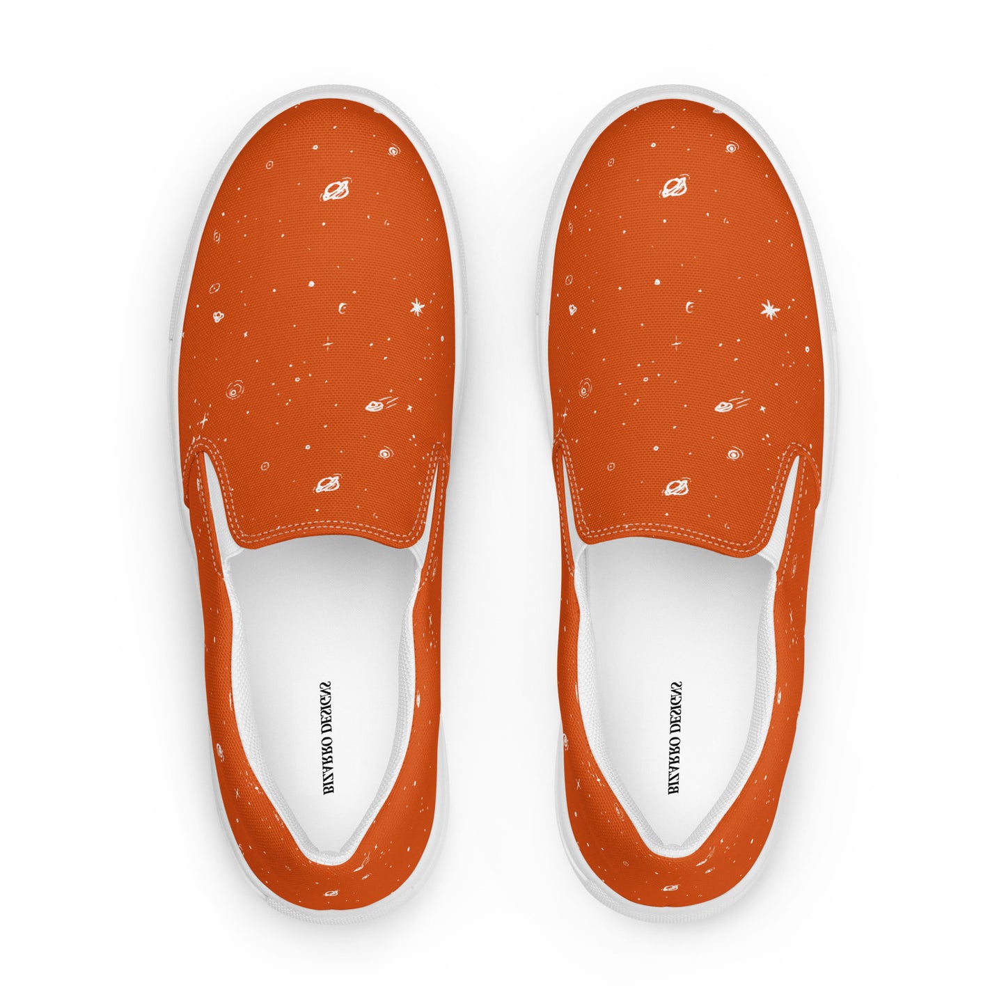 Galaxy Print Re-Release Slip-On Shoes - Orange