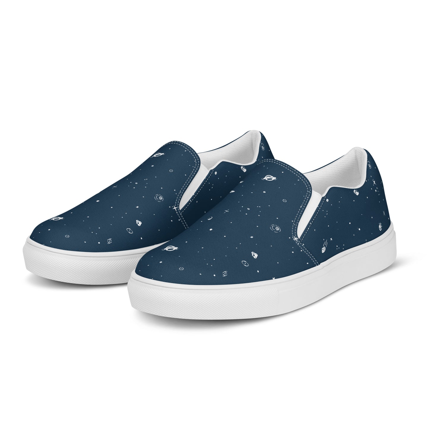 Galaxy Print Re-Release Slip-On Shoes - Navy