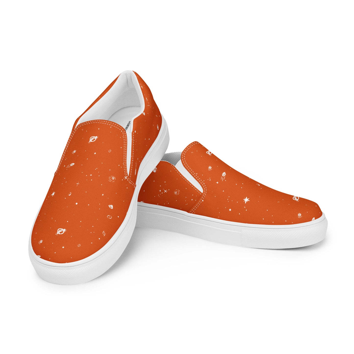 Galaxy Print Re-Release Slip-On Shoes - Orange