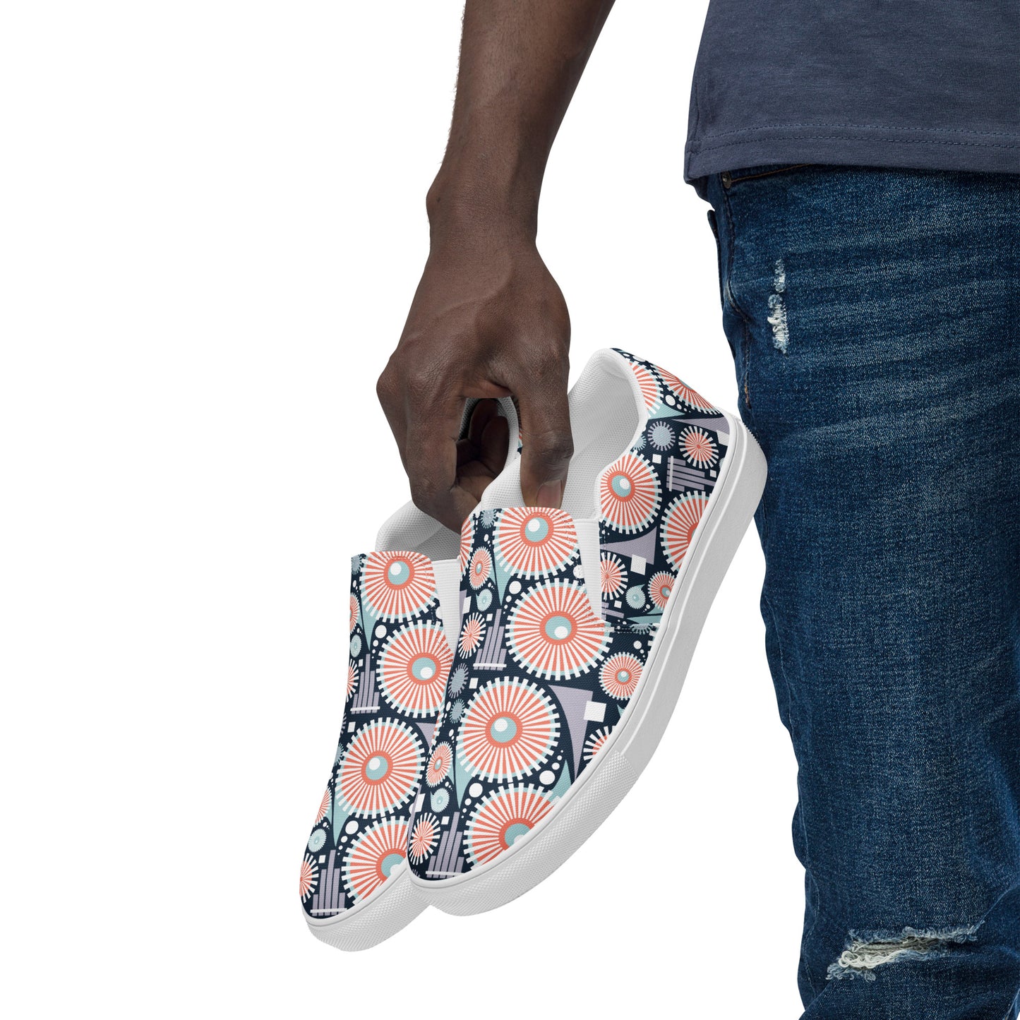 Paisley No. 2 Navy Slip-Ons | Fall/Winter 2023 Collection