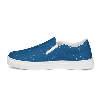 Galaxy Print Re-Release Slip-On Shoes - Dusk