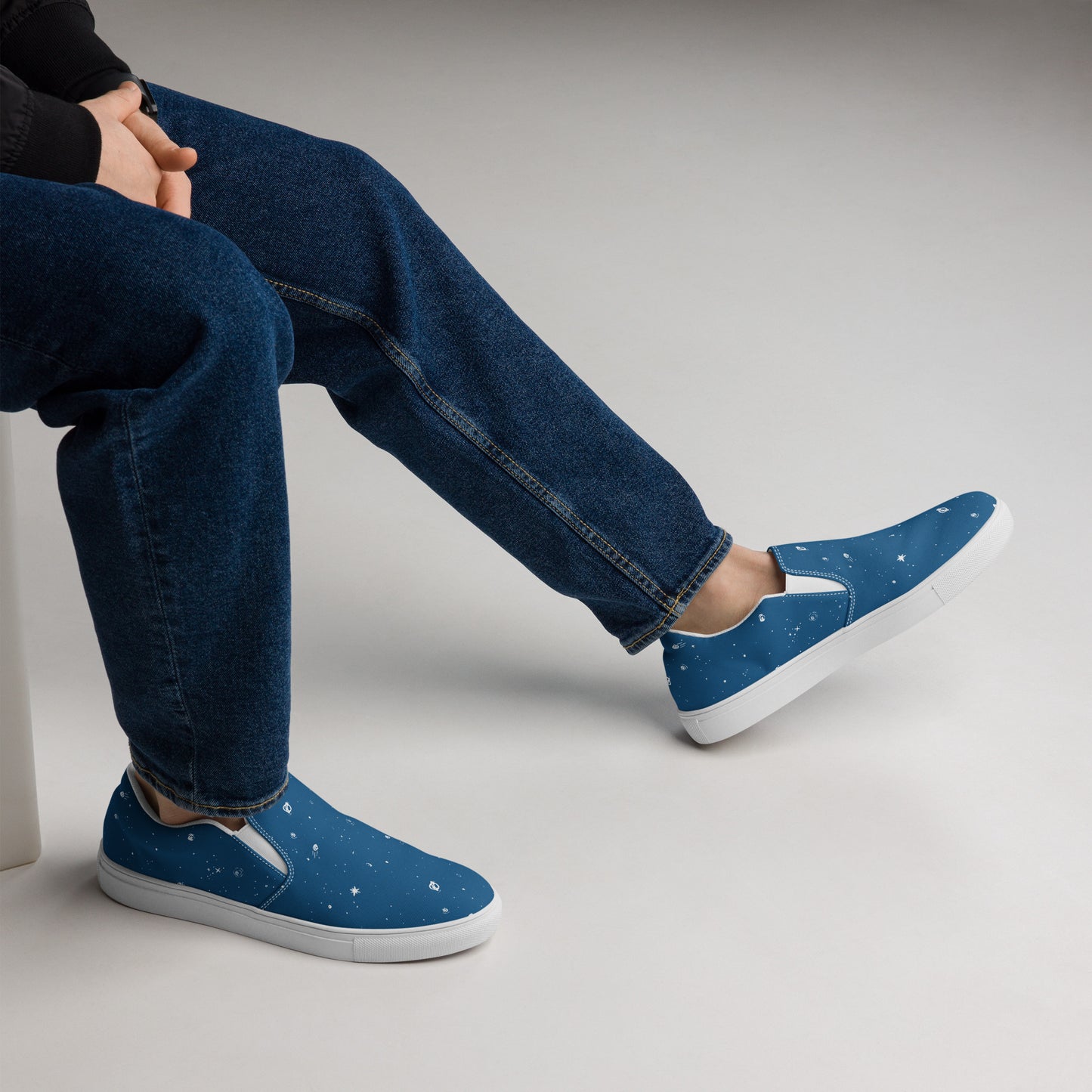 Galaxy Print Re-Release Slip-On Shoes - Dusk