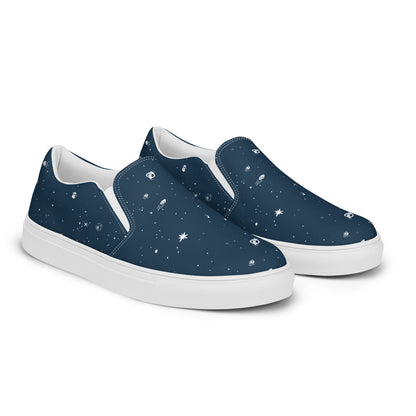 Galaxy Print Re-Release Slip-On Shoes - Navy