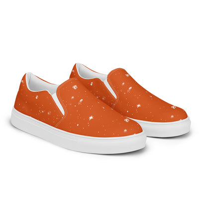 Galaxy Print Re-Release Slip-On Shoes - Orange