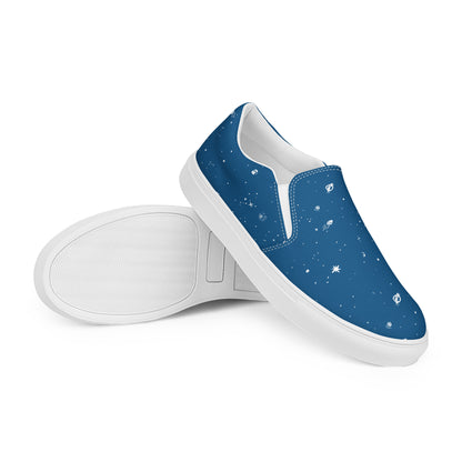 Galaxy Print Re-Release Slip-On Shoes - Dusk