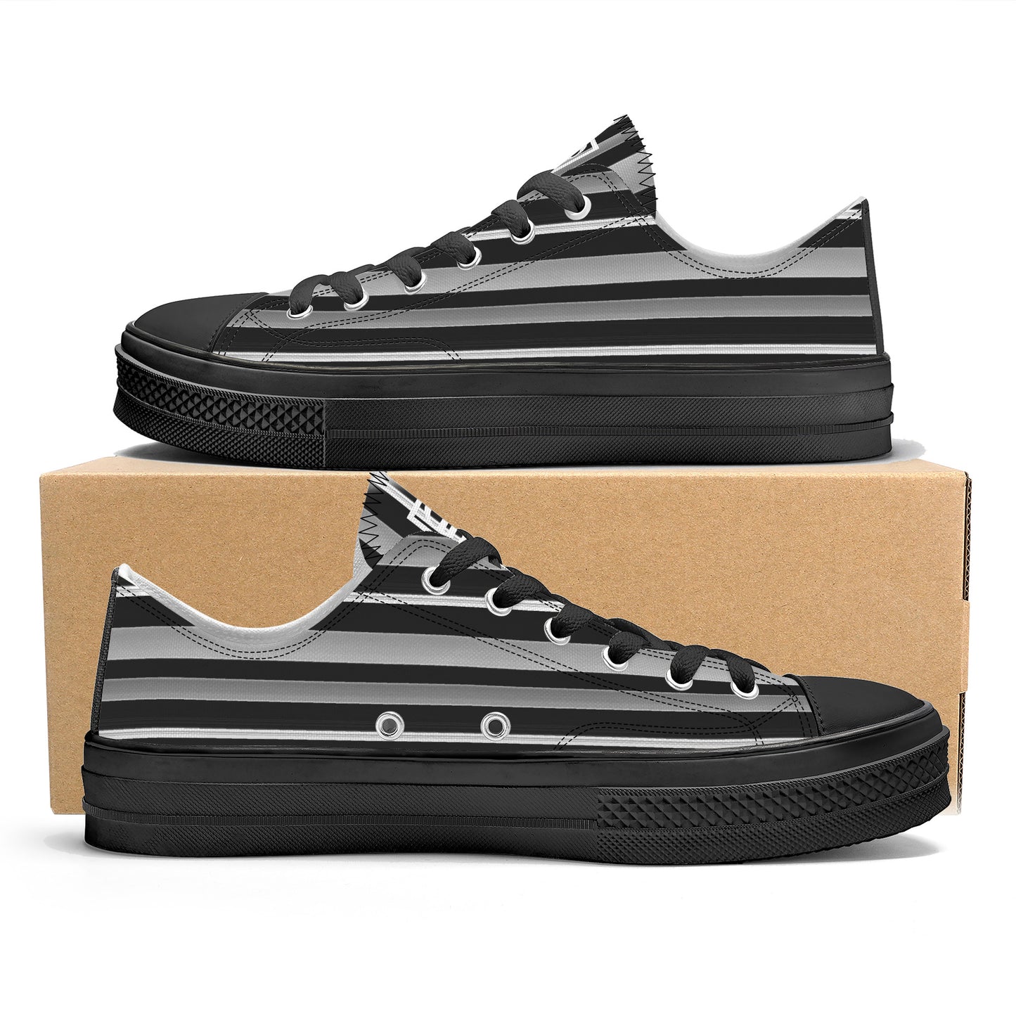 Cassini Space Stripe Low Top Classic Canvas Shoes