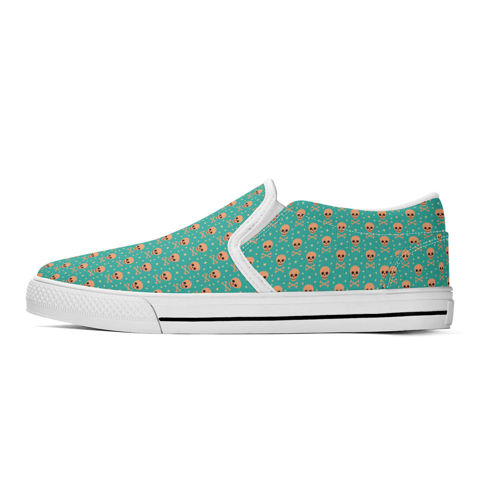 Bizarro 2025 Happy Skullz Slip-On Unisex Shoes