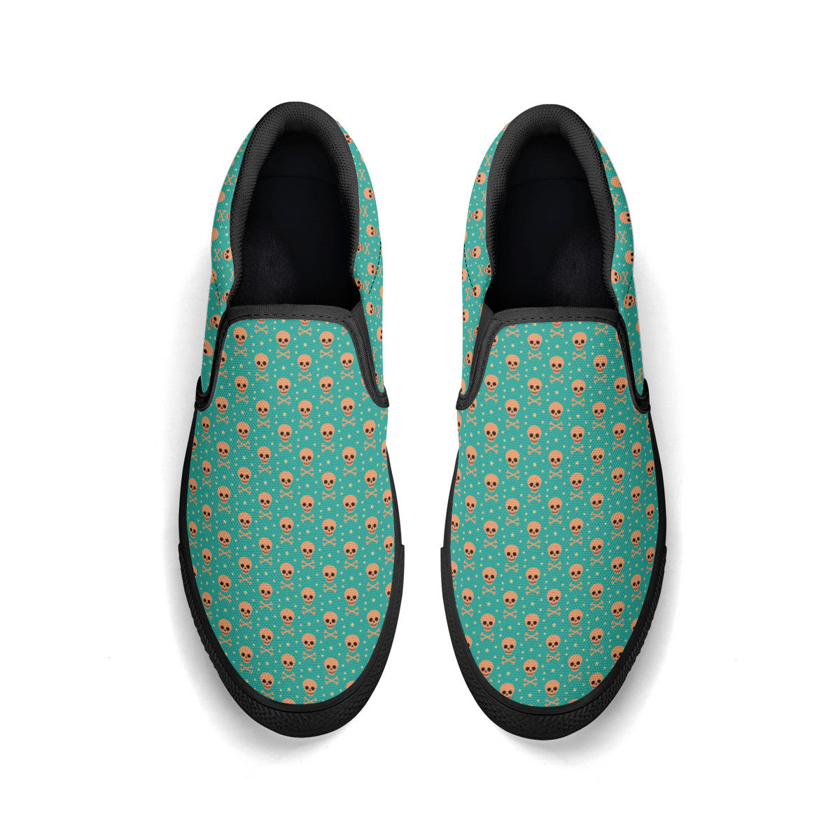 Bizarro 2025 Happy Skullz Slip-On Unisex Shoes – Bizarro Designs