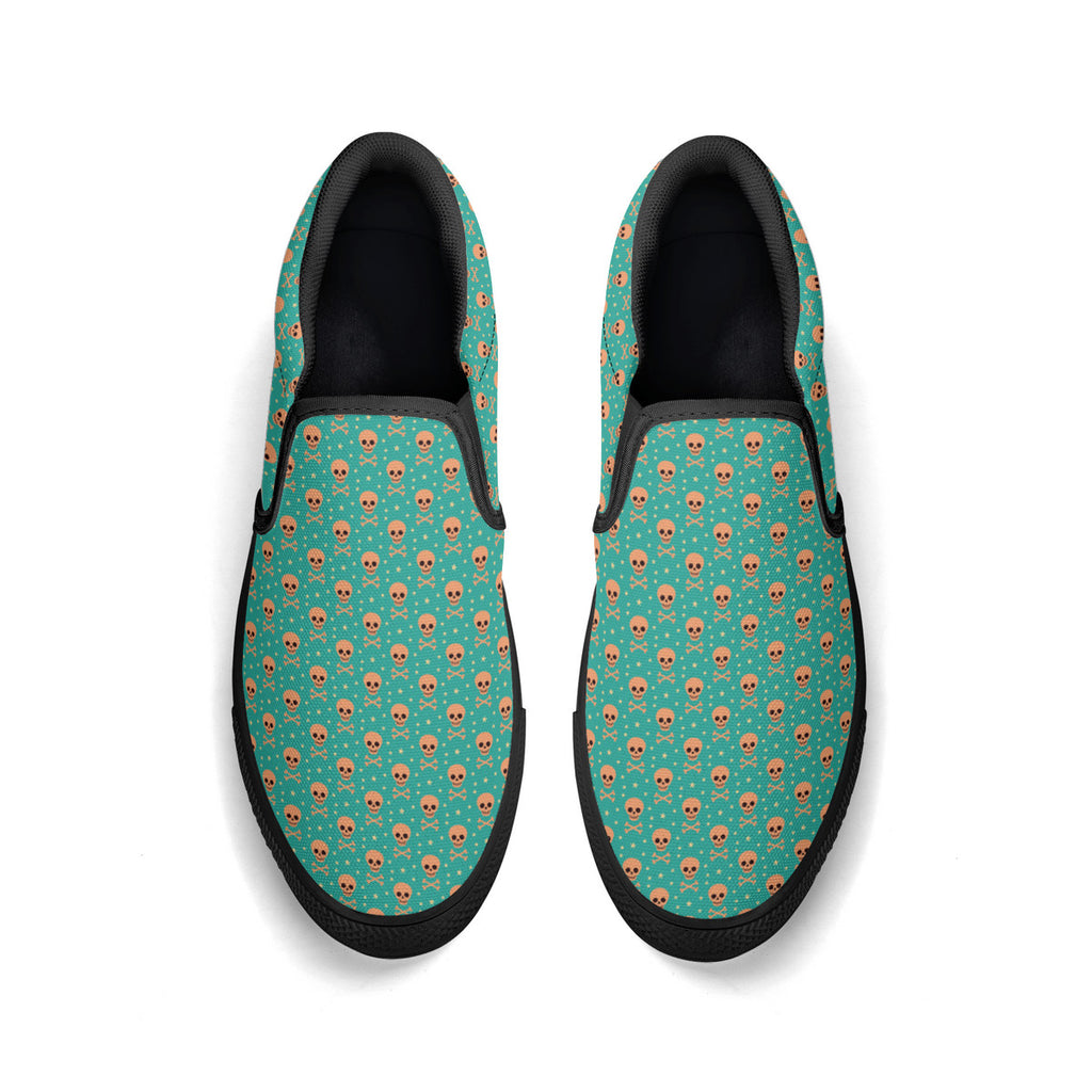 Bizarro 2025 Happy Skullz Slip-On Unisex Shoes