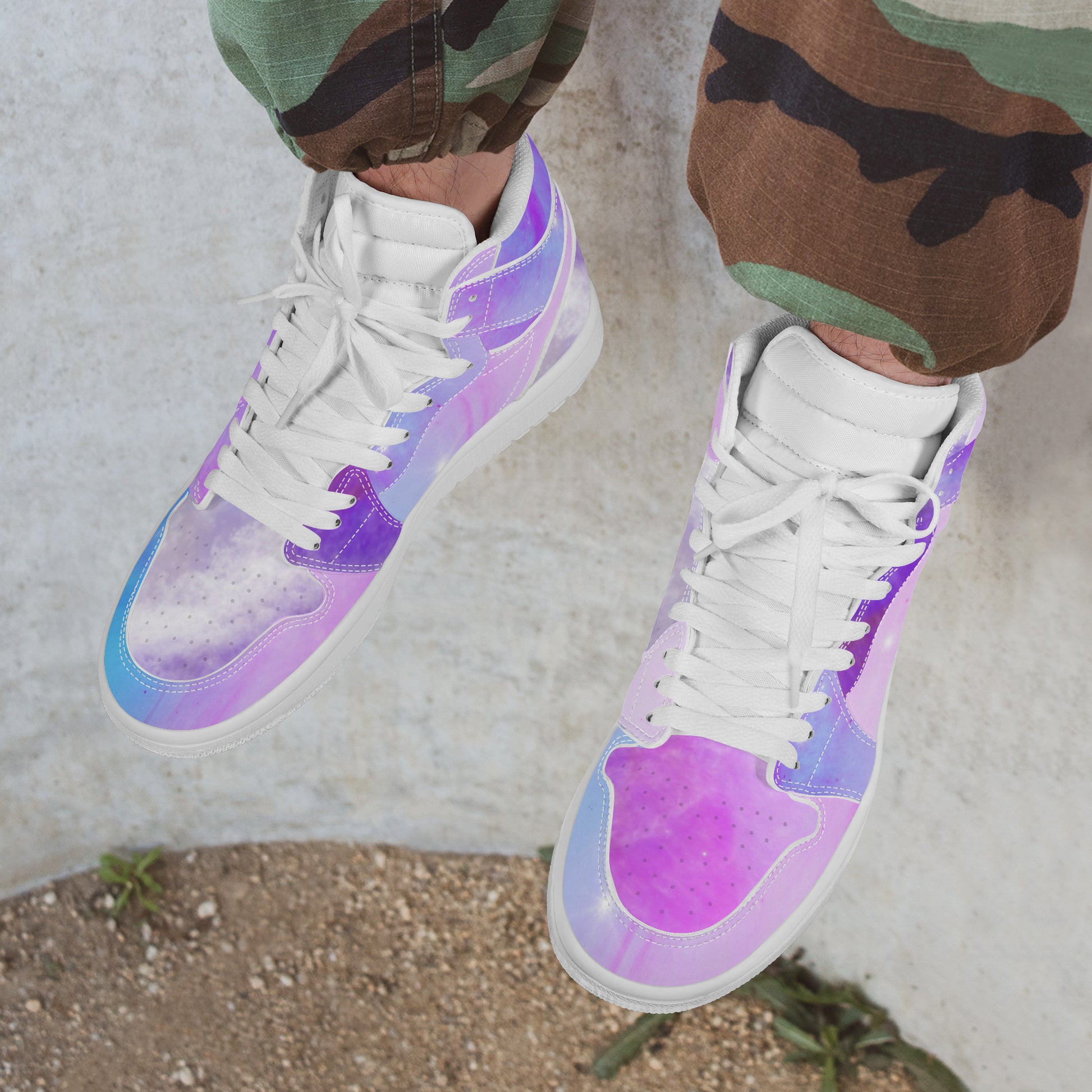 Candy Clouds High Top Sneakers