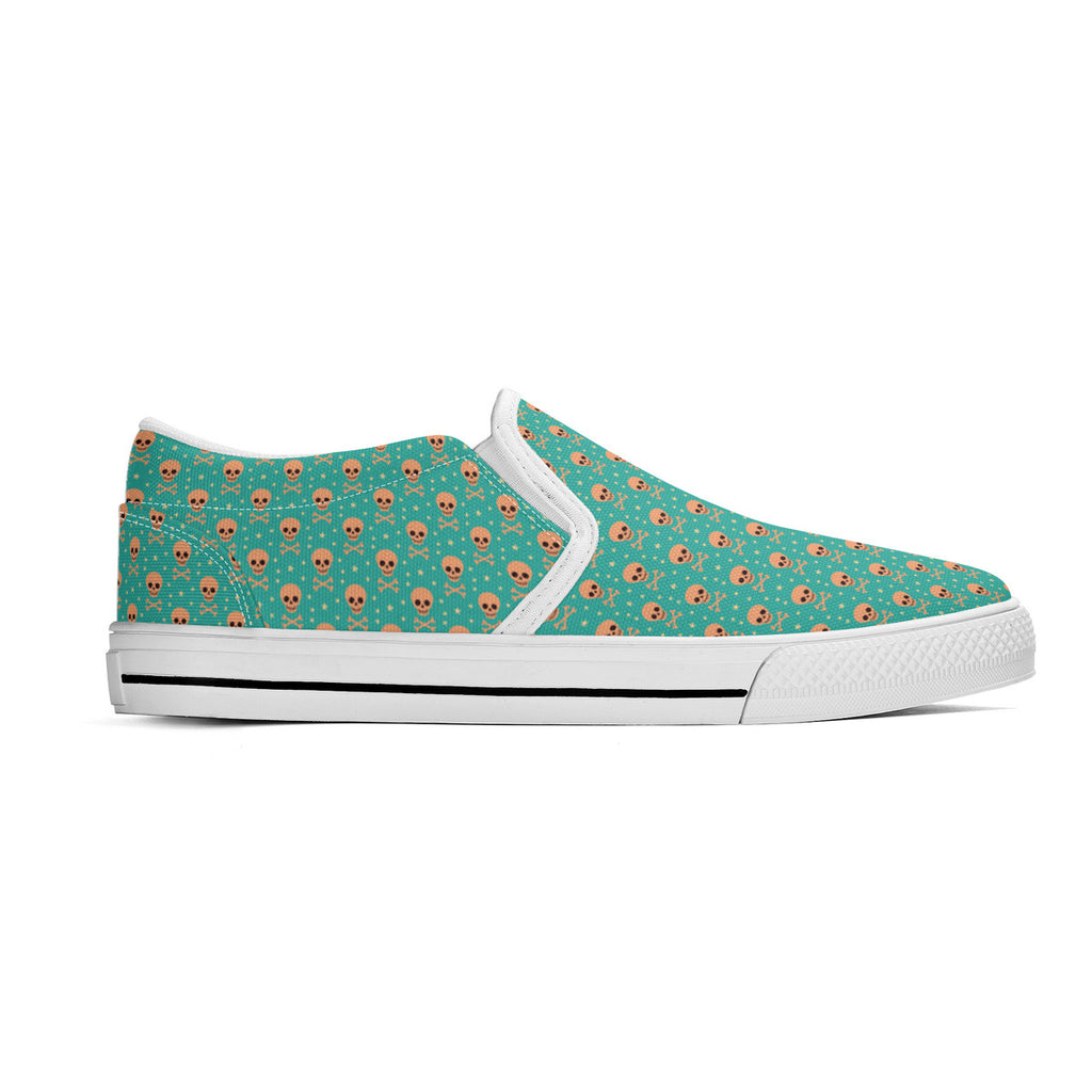Bizarro 2025 Happy Skullz Slip-On Unisex Shoes