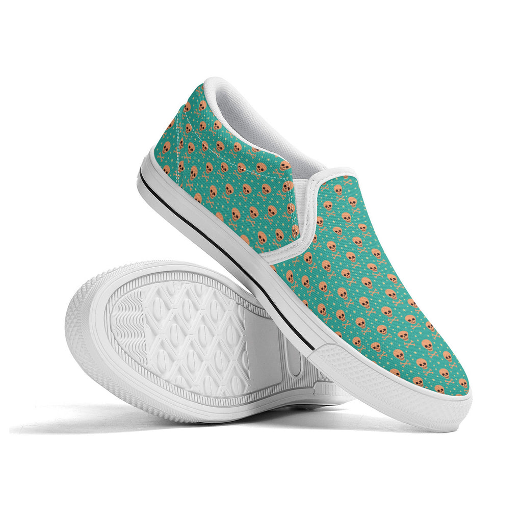 Bizarro 2025 Happy Skullz Slip-On Unisex Shoes