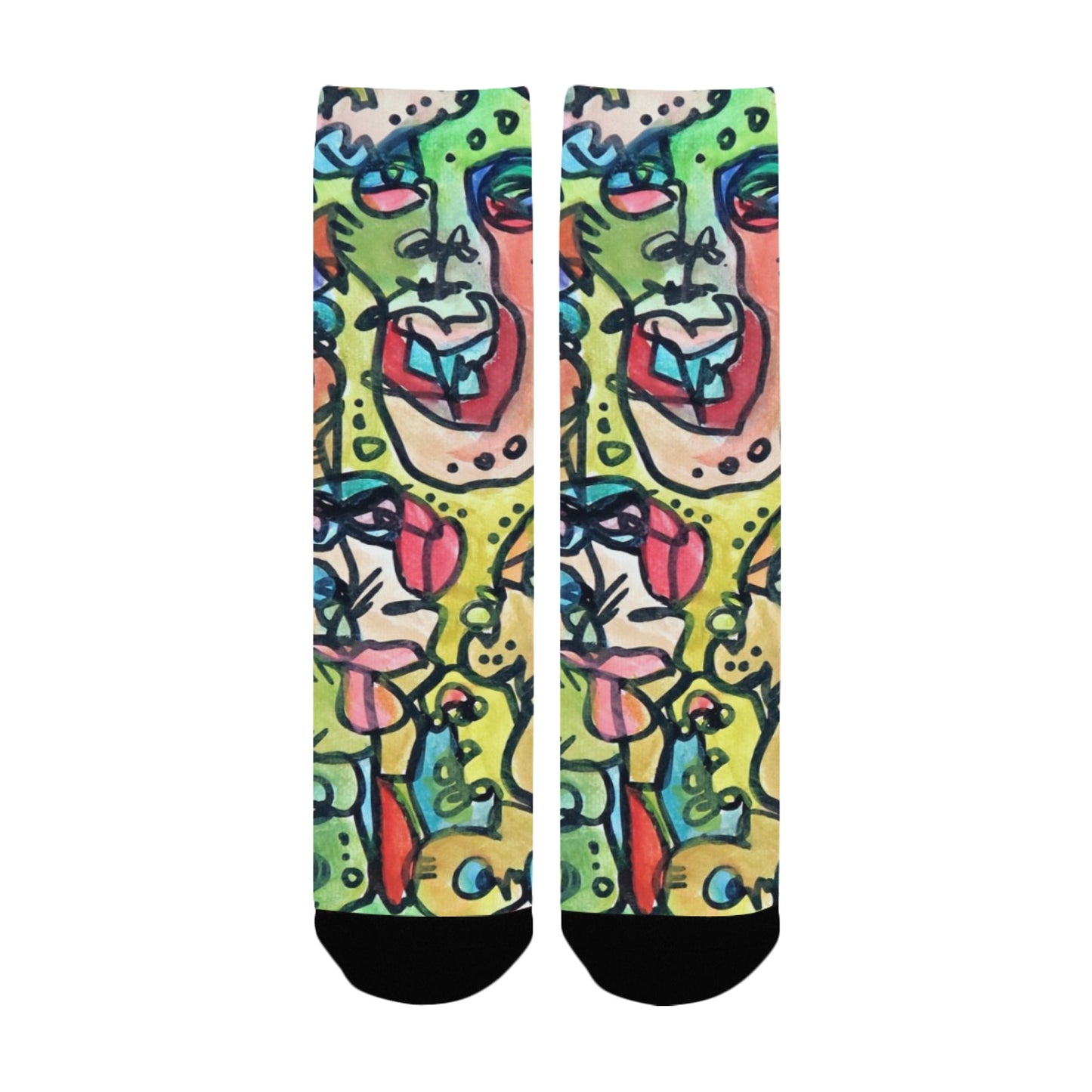 "Who" Print Socks - Small/Medium | Tinybrush