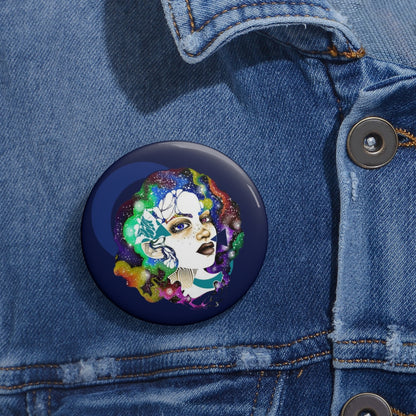 "Moon" Pin Button | Whitney Holbourn Wearable Art