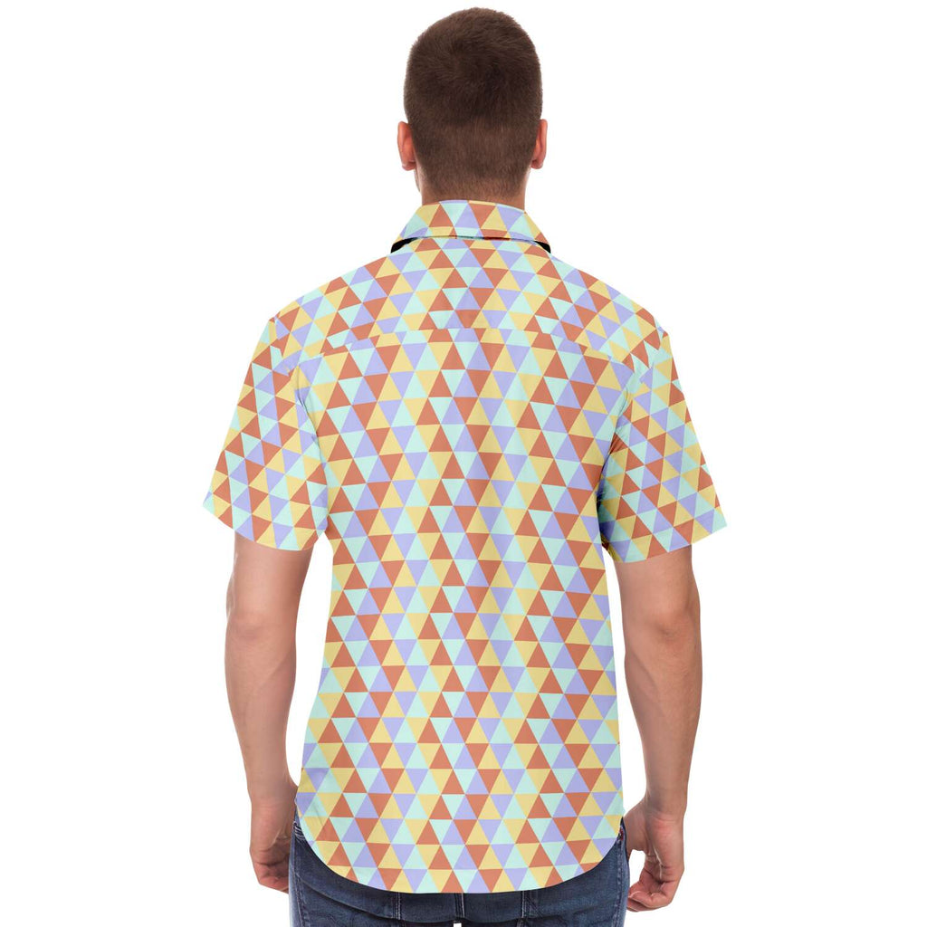Bizarro Triangle Pattern Short Sleeve Button-Up | Spring '22 Collection