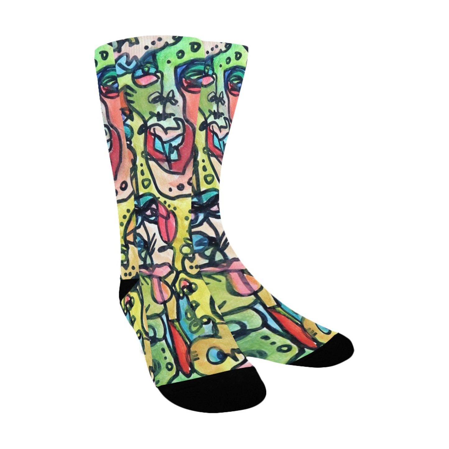 "Who" Print Socks - Small/Medium | Tinybrush