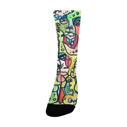 "Who" Print Socks - Small/Medium | Tinybrush