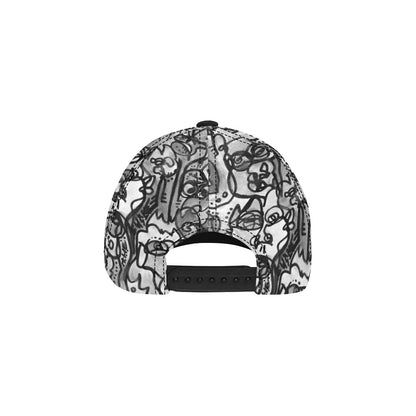 "Who" Greyscale Print Dad Hat | Tinybrush