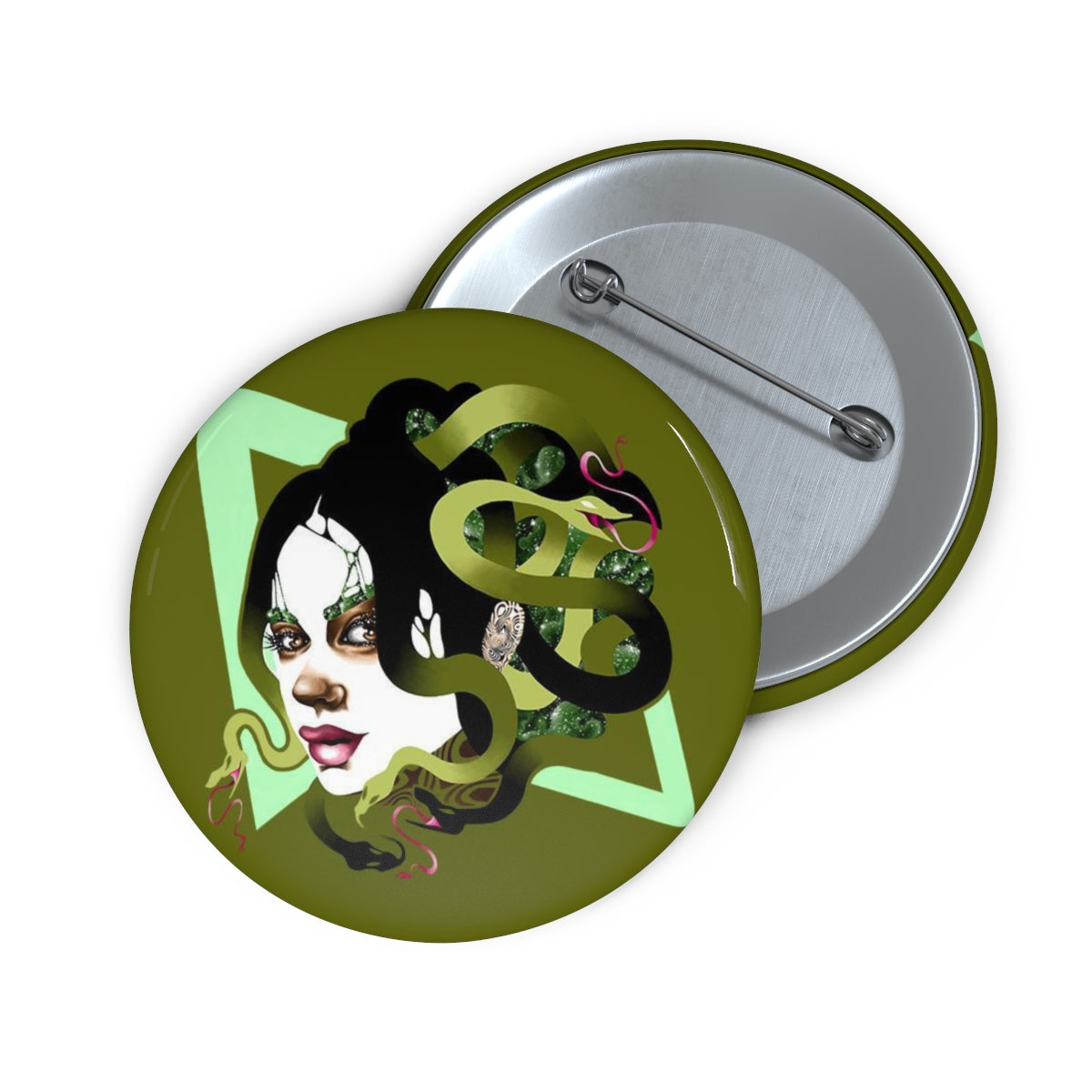 "Medusa" Pin Button | Whitney Holbourn Wearable Art