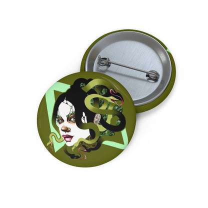 "Medusa" Pin Button | Whitney Holbourn Wearable Art