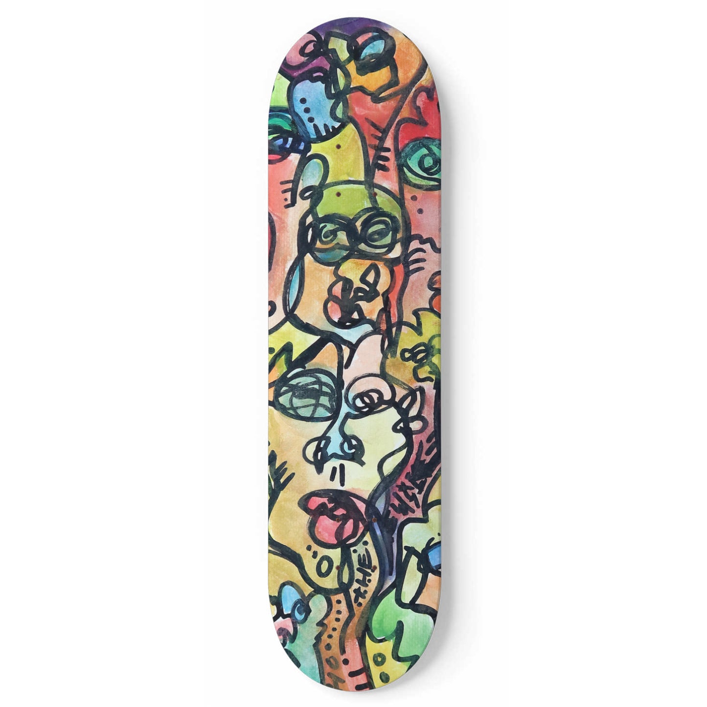 TinyBrush "WHO" Skate Deck