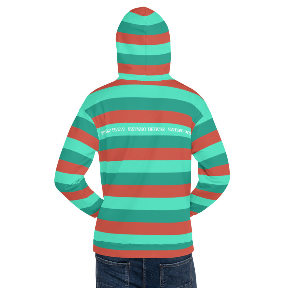 Tri-Stripe Unisex Hoodie - Green/Orange | Fall/Winter 2020