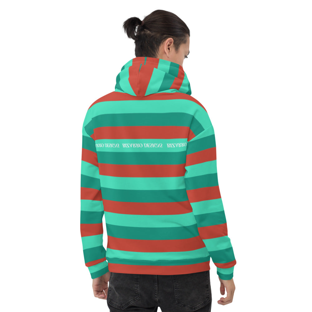 Tri-Stripe Unisex Hoodie - Green/Orange | Fall/Winter 2020