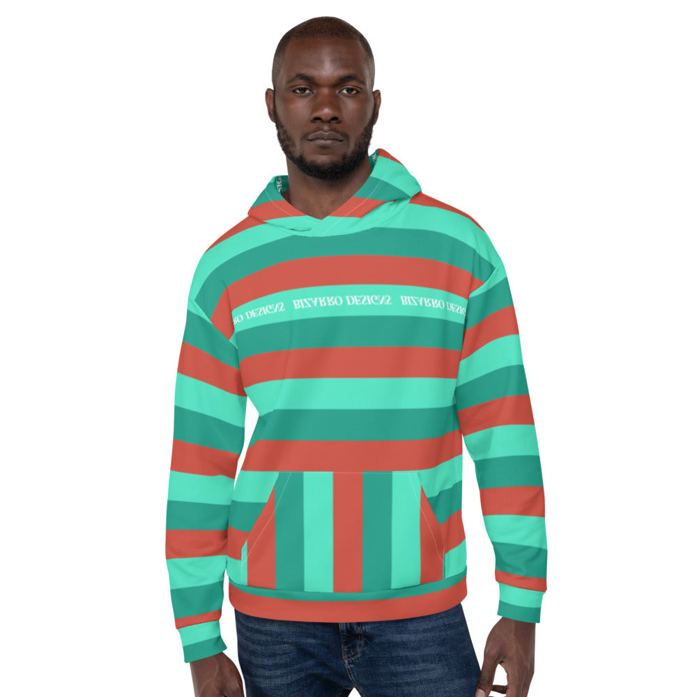 Tri-Stripe Unisex Hoodie - Green/Orange | Fall/Winter 2020