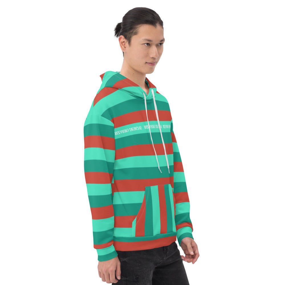 Tri-Stripe Unisex Hoodie - Green/Orange | Fall/Winter 2020