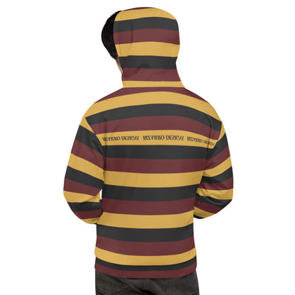 Tri-Stripe Unisex Hoodie - Maroon/Mustard | Fall/Winter 2020