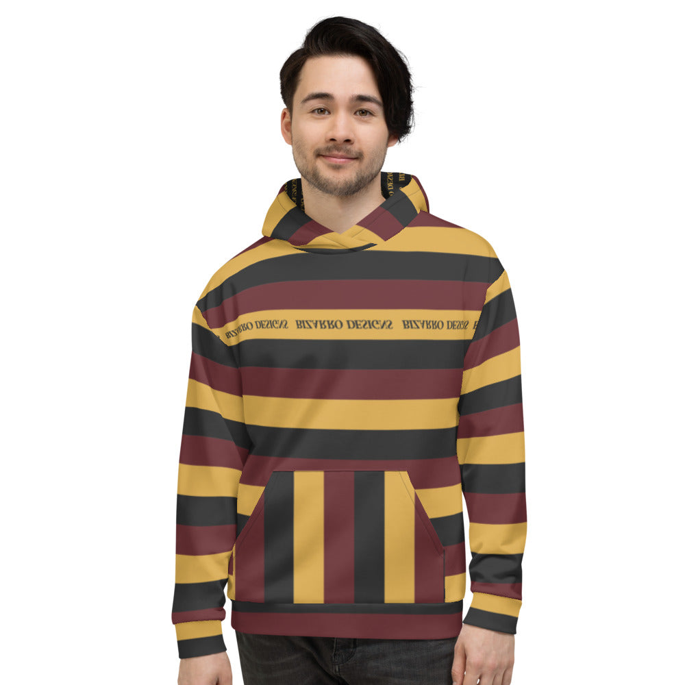 Tri-Stripe Unisex Hoodie - Maroon/Mustard | Fall/Winter 2020