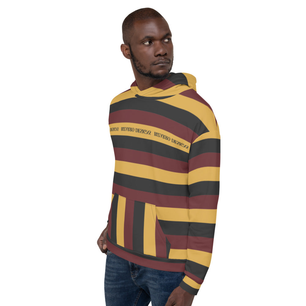 Tri-Stripe Unisex Hoodie - Maroon/Mustard | Fall/Winter 2020