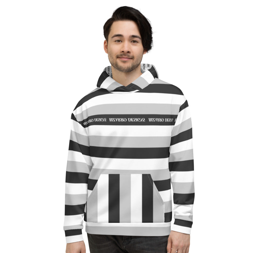 Tri-Stripe Unisex Hoodie - Black/White | Fall/Winter 2020