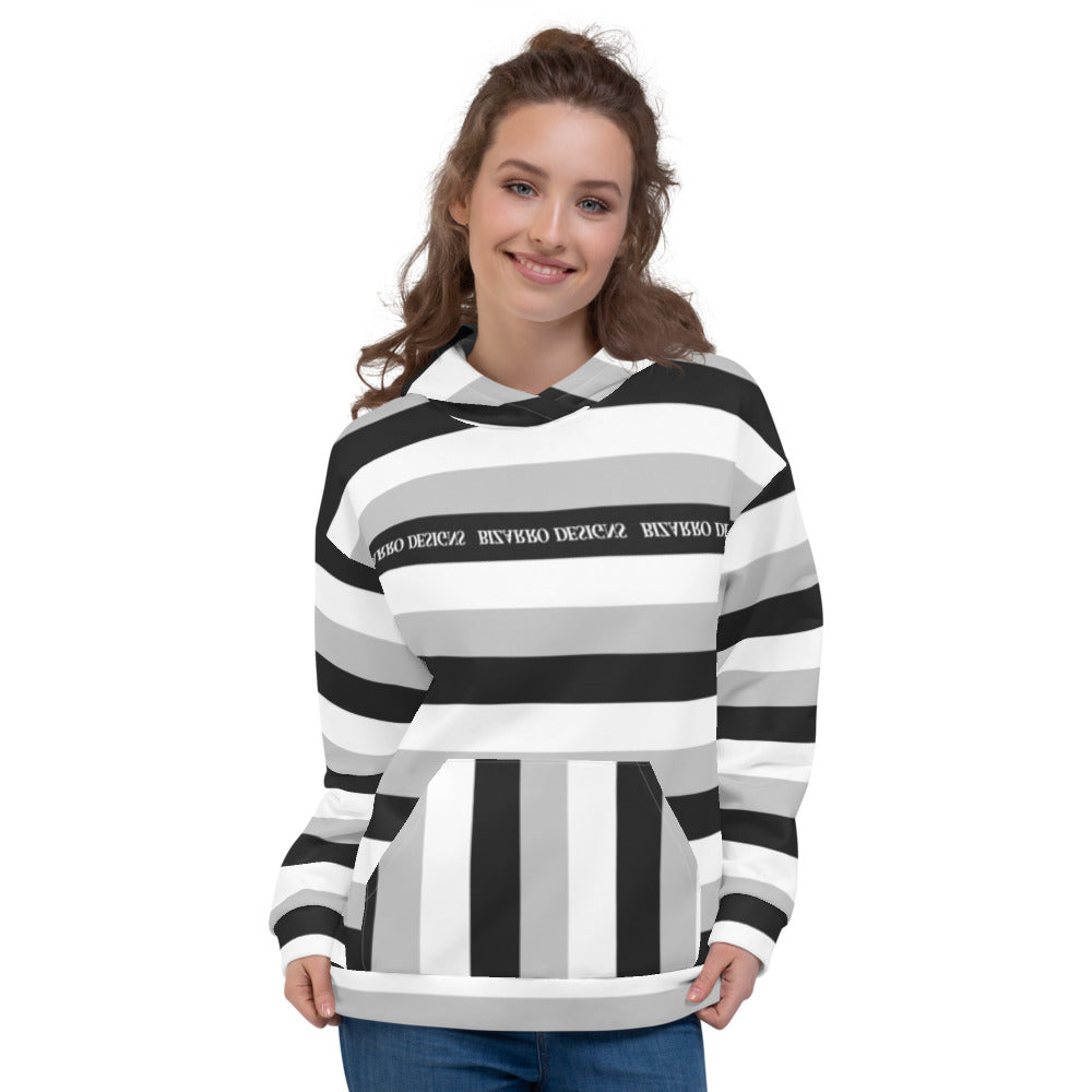 Tri-Stripe Unisex Hoodie - Black/White | Fall/Winter 2020