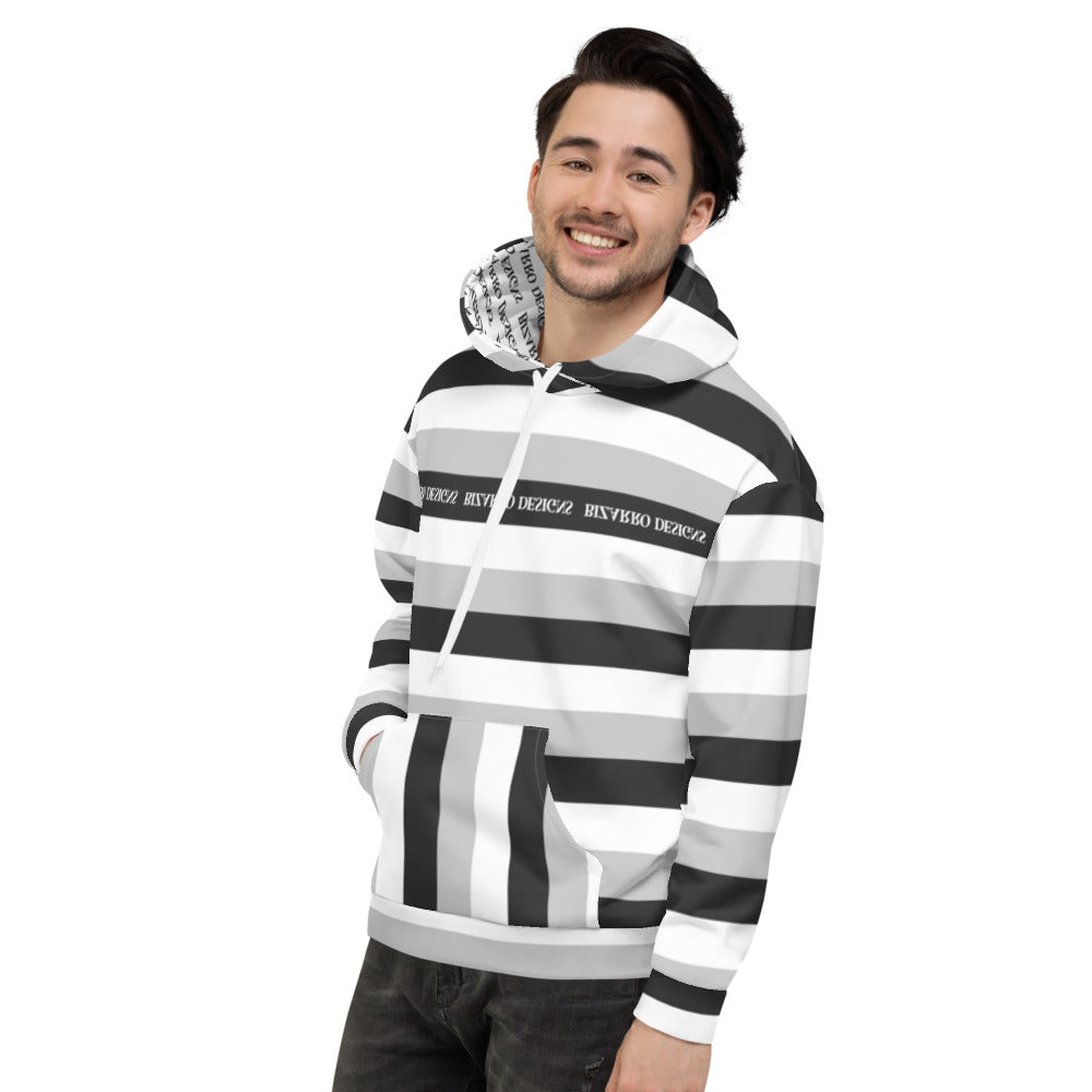 Tri-Stripe Unisex Hoodie - Black/White | Fall/Winter 2020