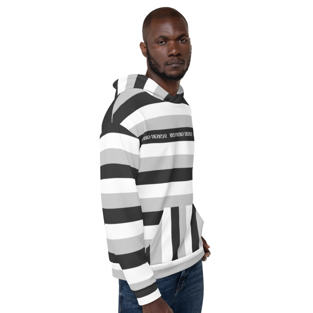 Tri-Stripe Unisex Hoodie - Black/White | Fall/Winter 2020