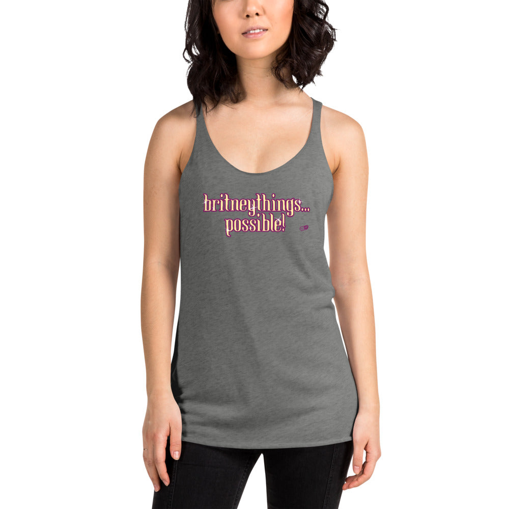 "Britneythings Possible" Camism Racerback Tank | Painkiller Cam Art