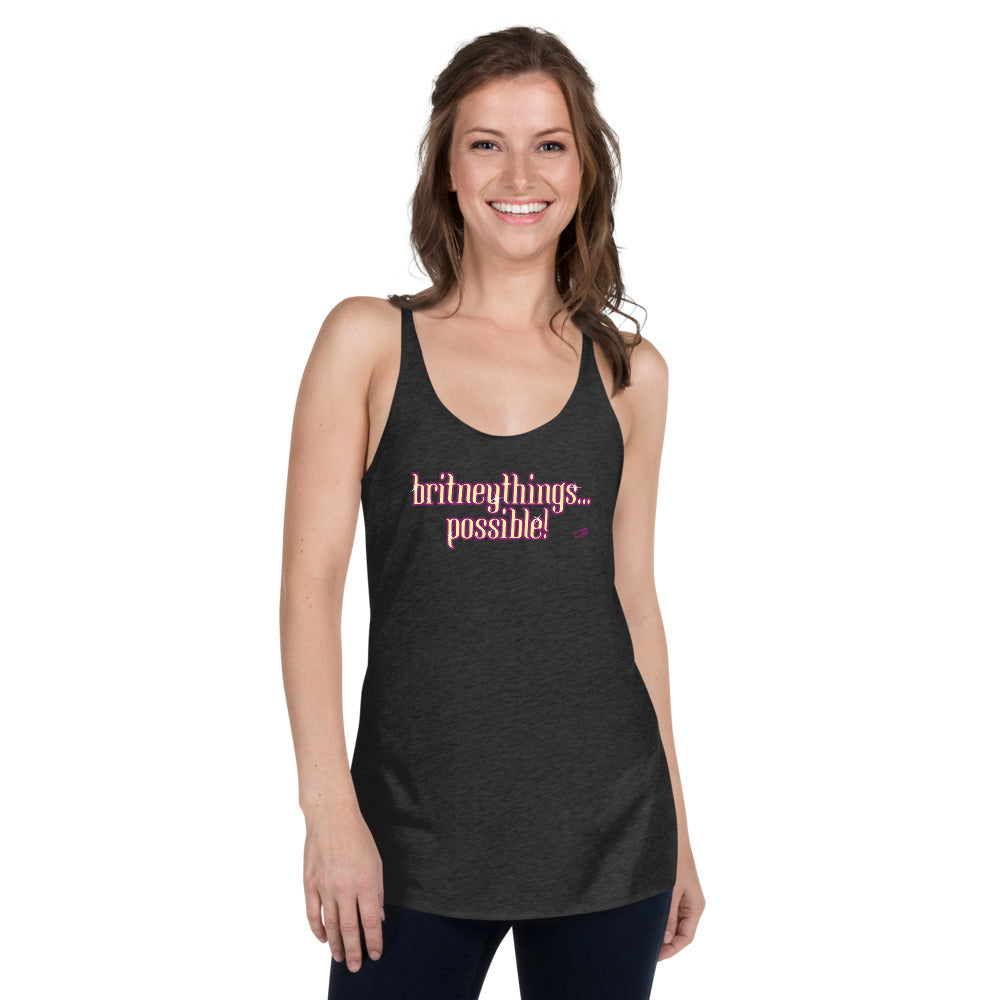 "Britneythings Possible" Camism Racerback Tank | Painkiller Cam Art