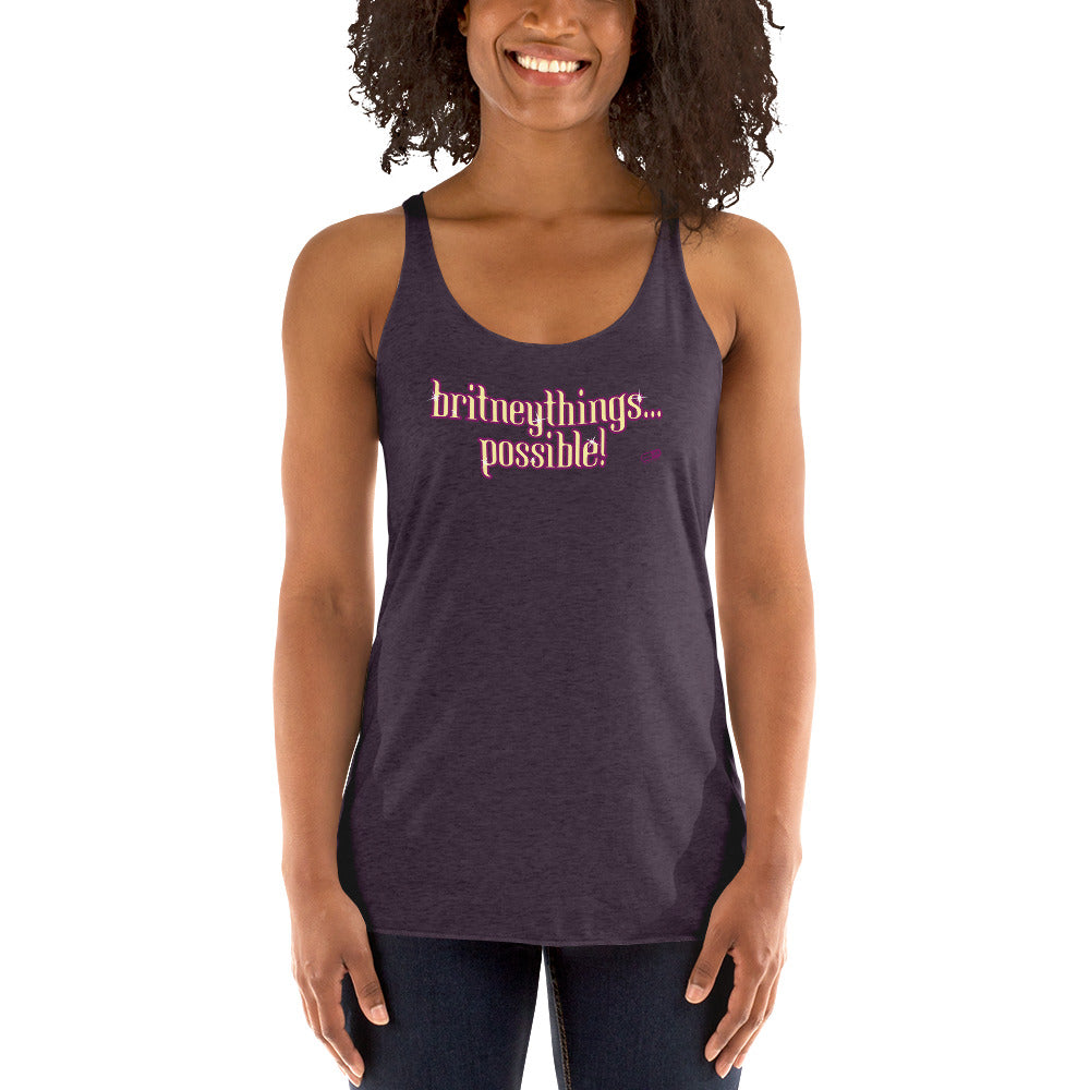 "Britneythings Possible" Camism Racerback Tank | Painkiller Cam Art