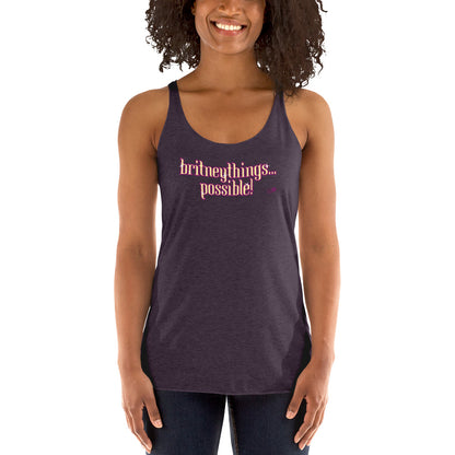"Britneythings Possible" Camism Racerback Tank | Painkiller Cam Art