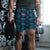 FAMAF Print Athletic Shorts - Navy Teal
