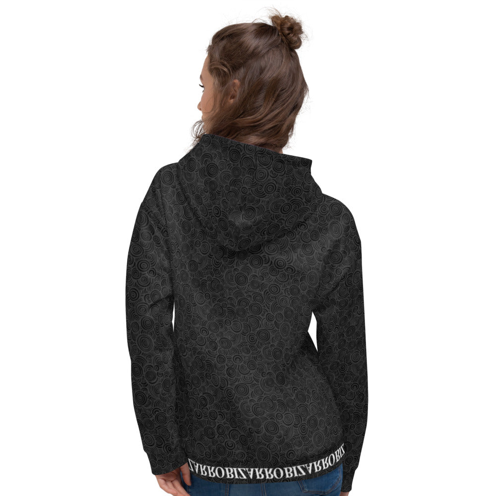 Bizarro Swirl Print Unisex Hoodie - Black | Fall/Winter 2020