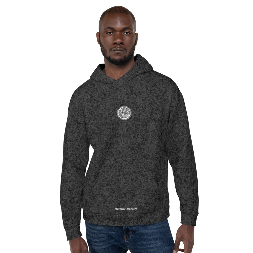 Bizarro Swirl Print Unisex Hoodie - Black | Fall/Winter 2020